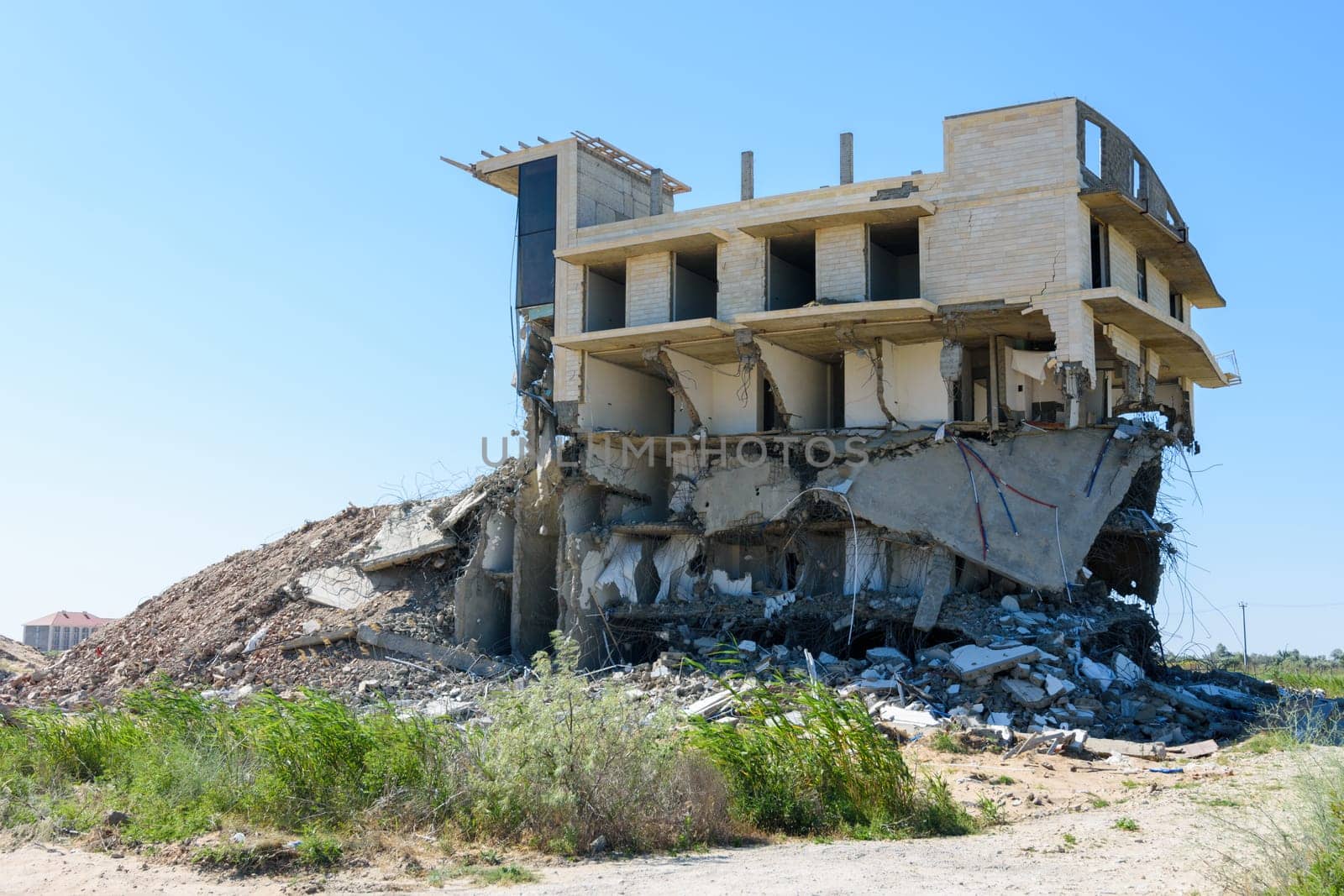 Demolition of an illegal building by court order