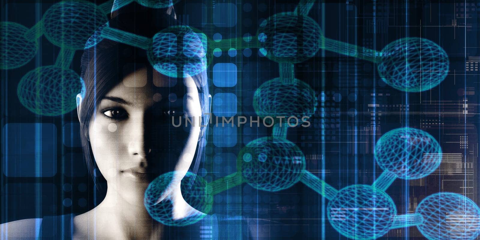 Futuristic Science Fiction Abstract Background Concept Art