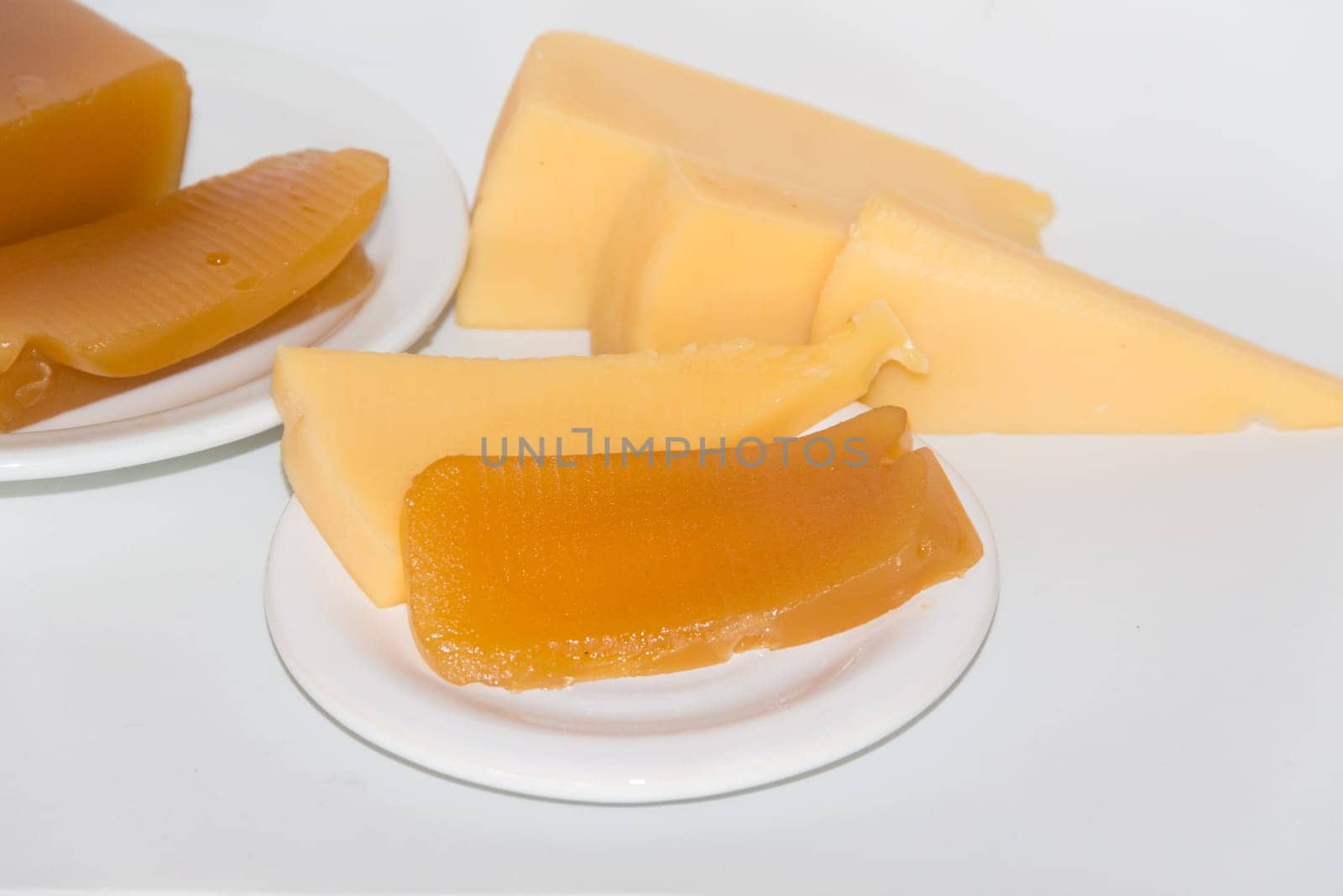 Sweet potato and quince cheese and sweet. Traditional dessert of Uruguayan and Argentine gastronomy