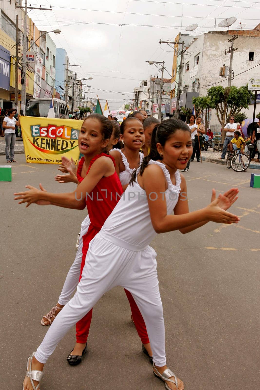 eunapolis, bahia / brazil - september 24, 2010: children from schools in the city of Eunapolis are seen during the parade.....
