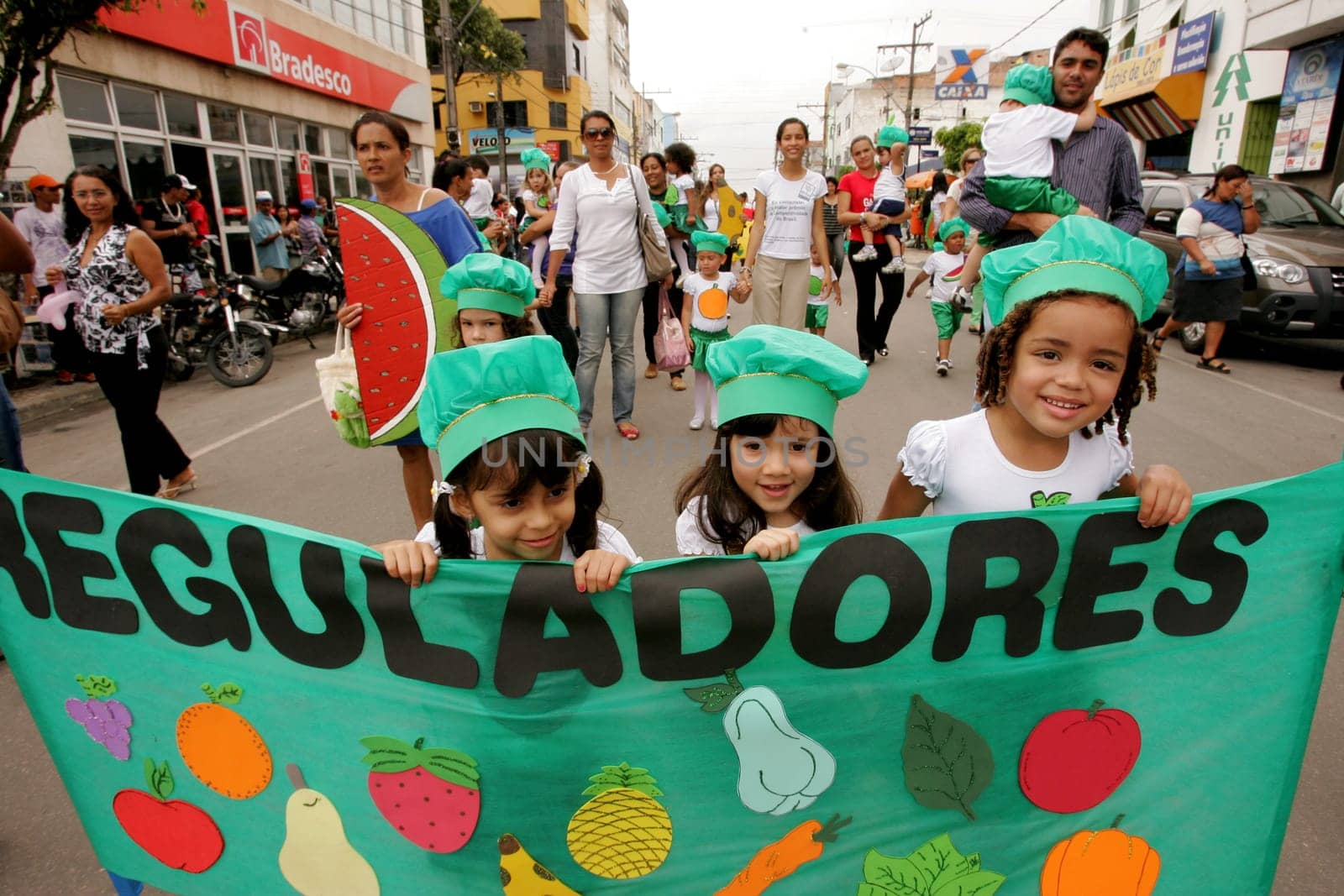 eunapolis, bahia / brazil - september 24, 2010: children from schools in the city of Eunapolis are seen during the parade.....