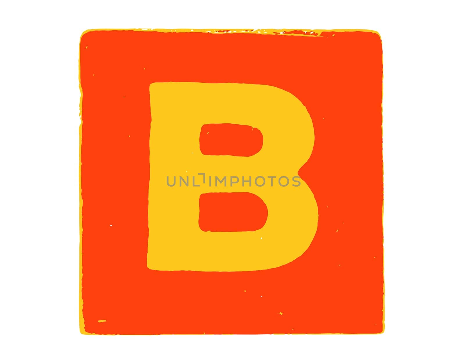Wooden alphabet blocks isolated on white background. Toy blocks are wooden, plastic, or foam pieces of various shapes