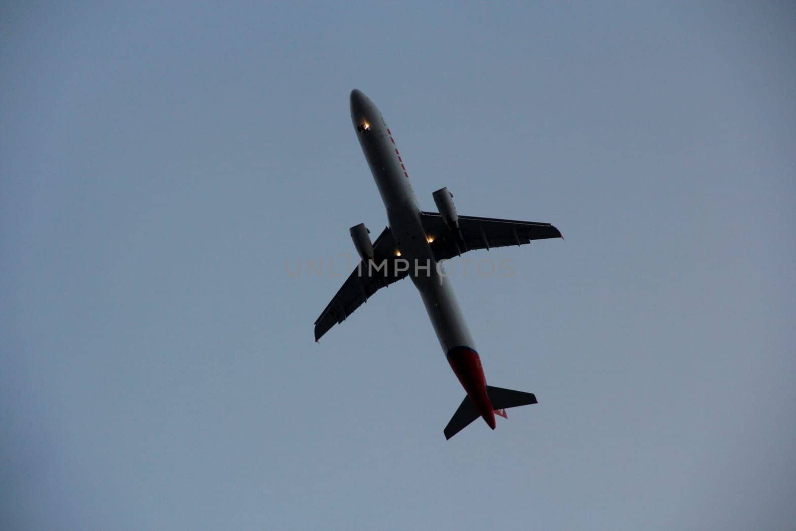 salvador, bahia / brazil - april 14, 2013: aircraft Airbus Airbus A321-231 of the airline Tam is seen during approach for landing at the airport of the city of Salvador.