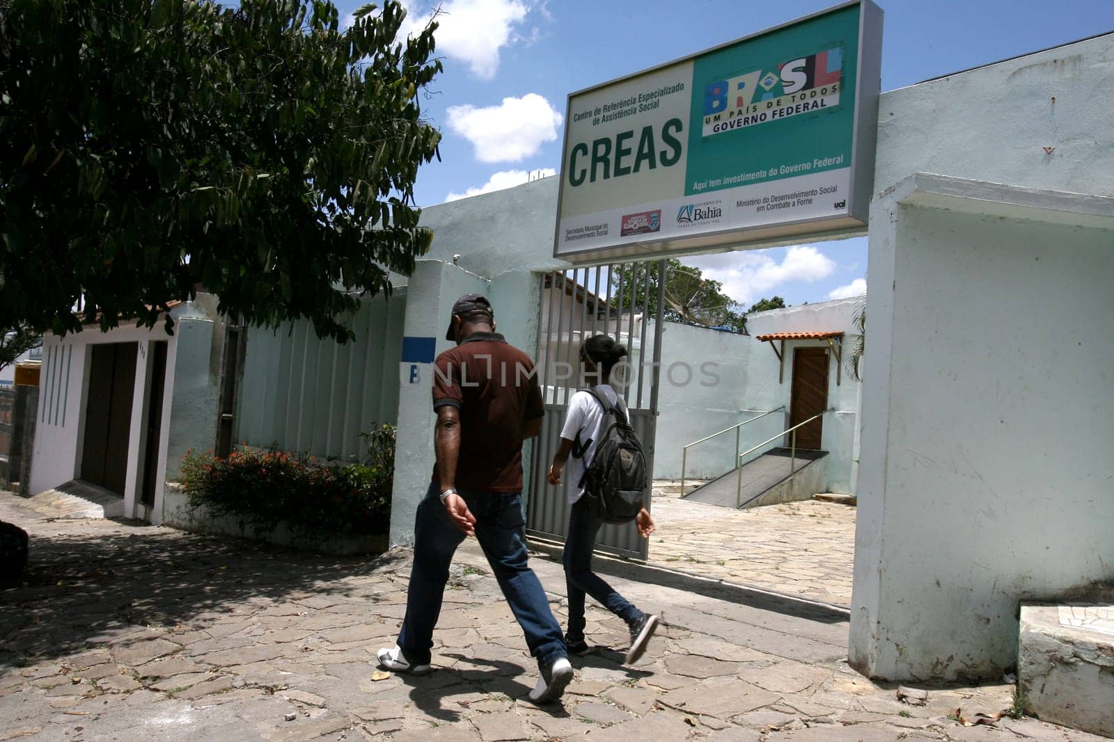 vitoria da conquista, bahia / brazil - october 31, 2011: facade of the Social Assistance Reference Center - Creas - in the city of Vitoria da Conquista.