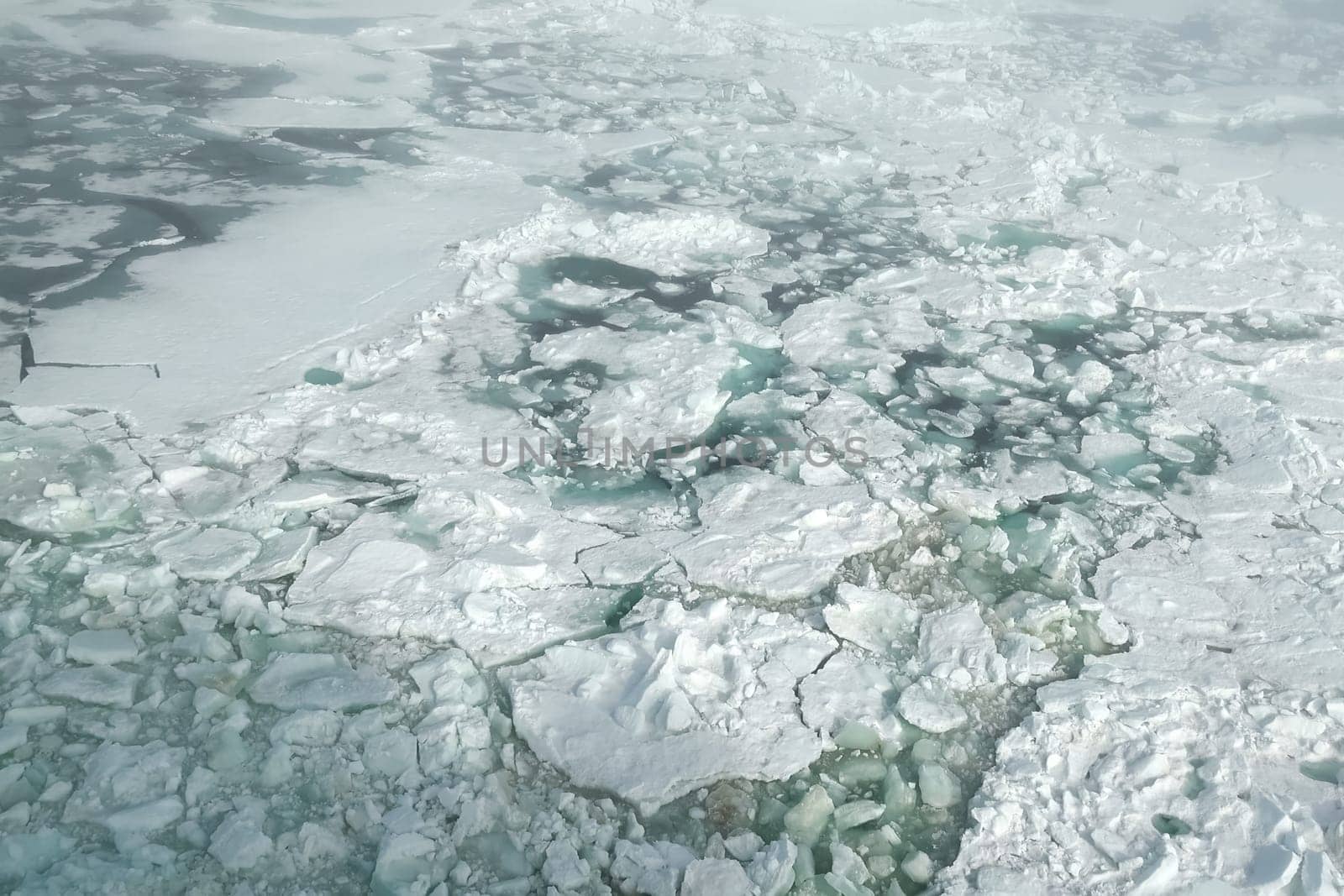 The Arctic landscape of the Arctic Ocean. Ice and cold