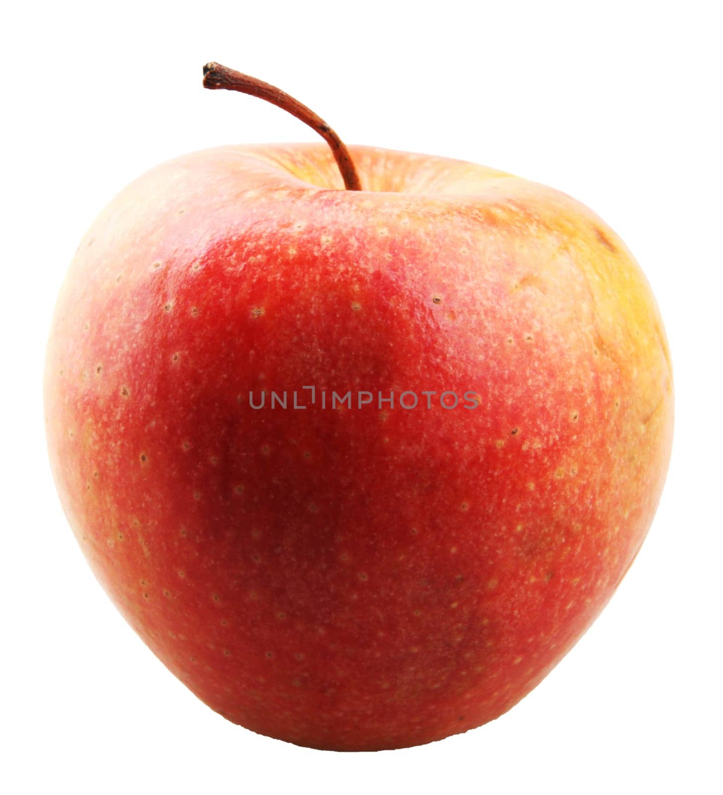 Red apple isolated on white background