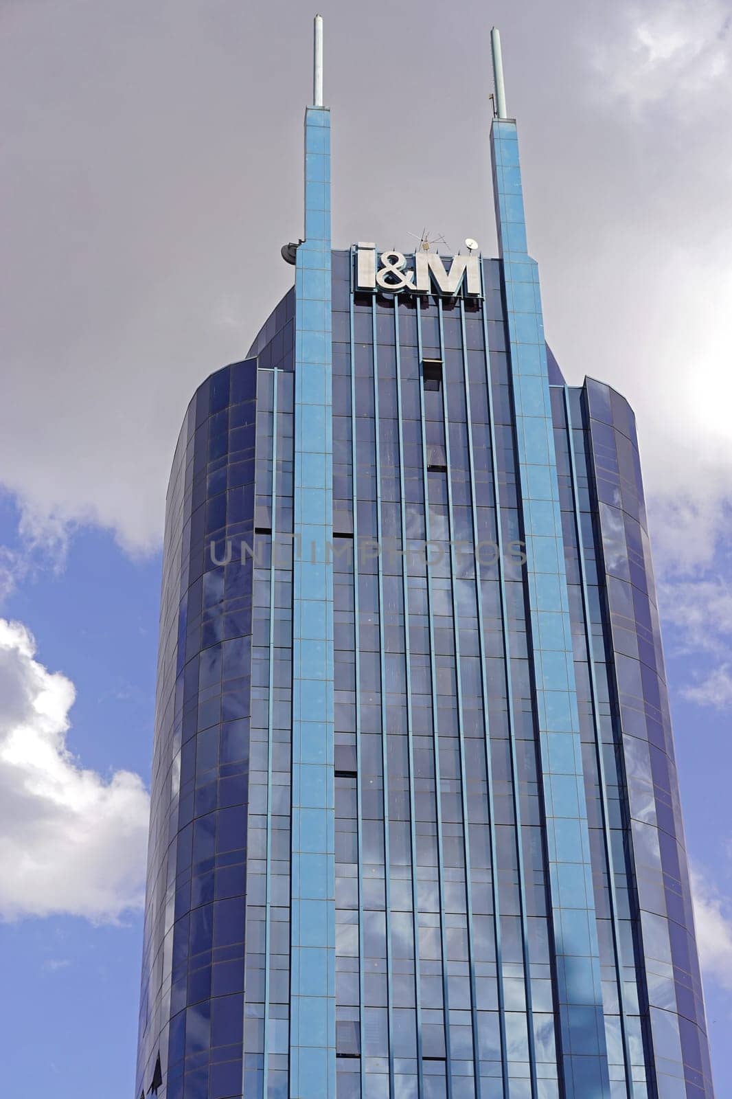 Nairobi, Kenya - July 09, 2017: I&M bank tower building in Nairobi, Kenya.