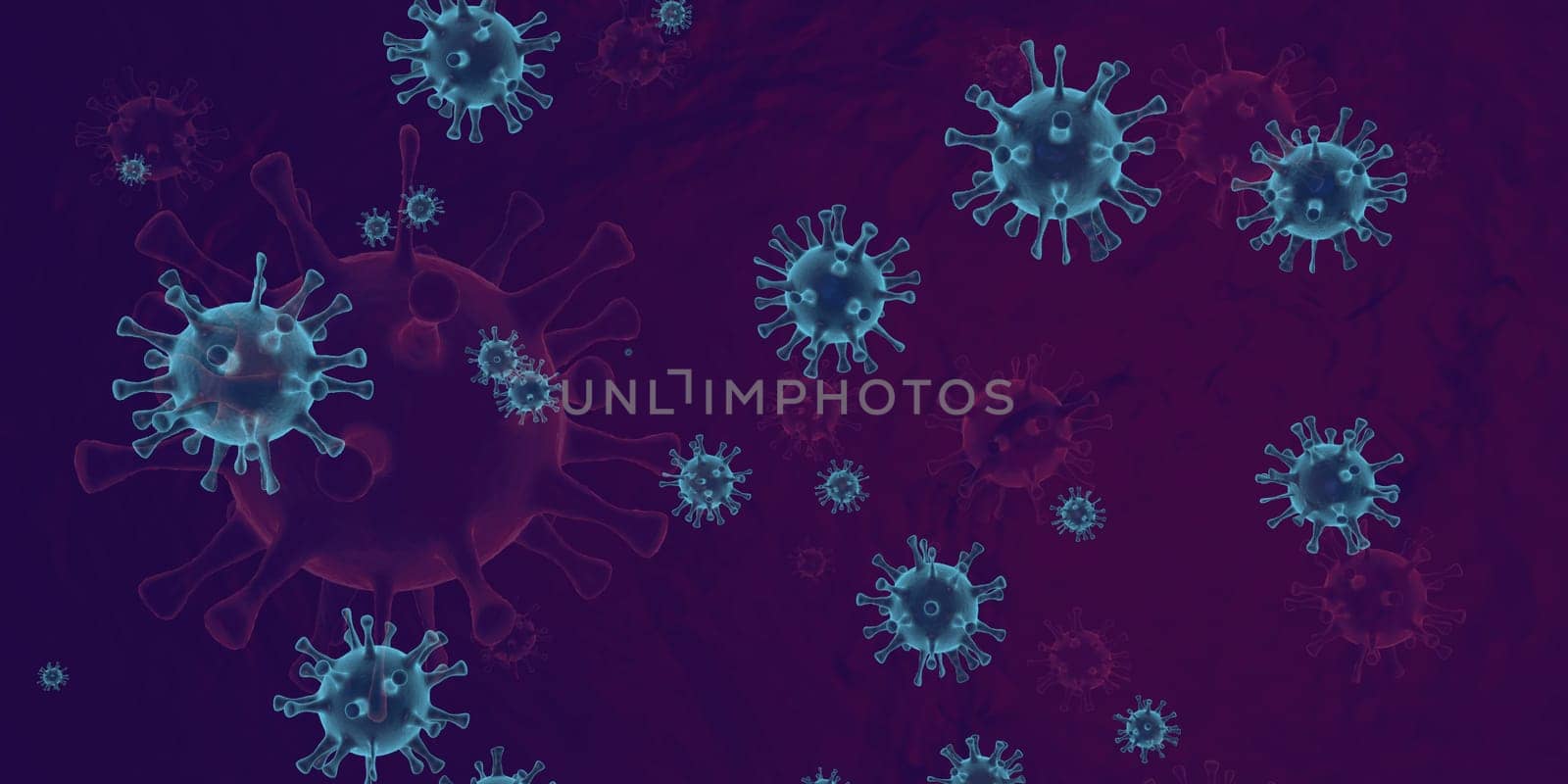 Germs Background as a Science Creative Concept Art