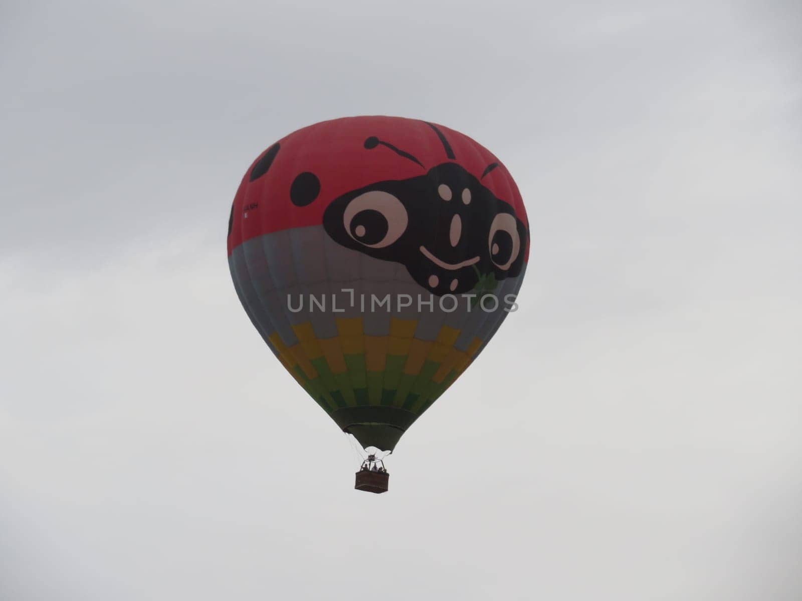 beautiful air balloon flying with the wind with no direction or wonderful hurry