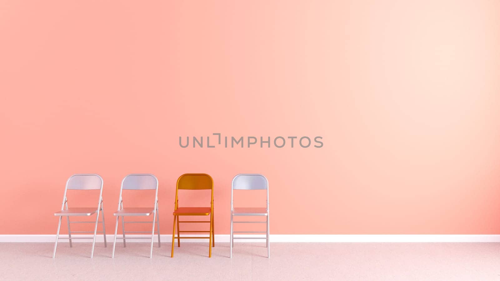 Business Hiring Recruiting Concept with Special Chair Art