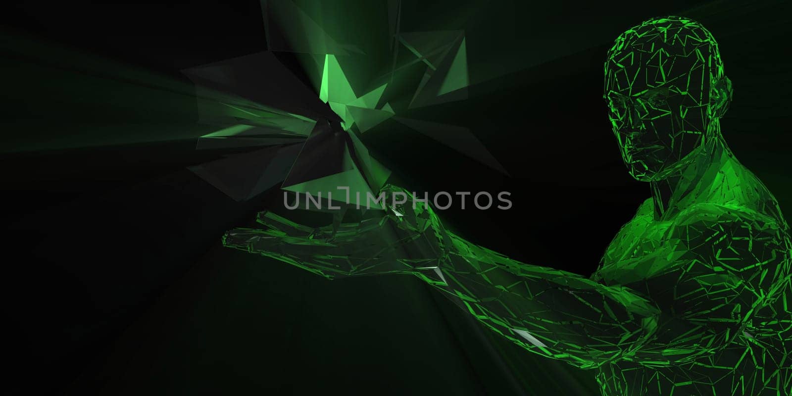 Business Innovation as a Creative Concept Abstract Art