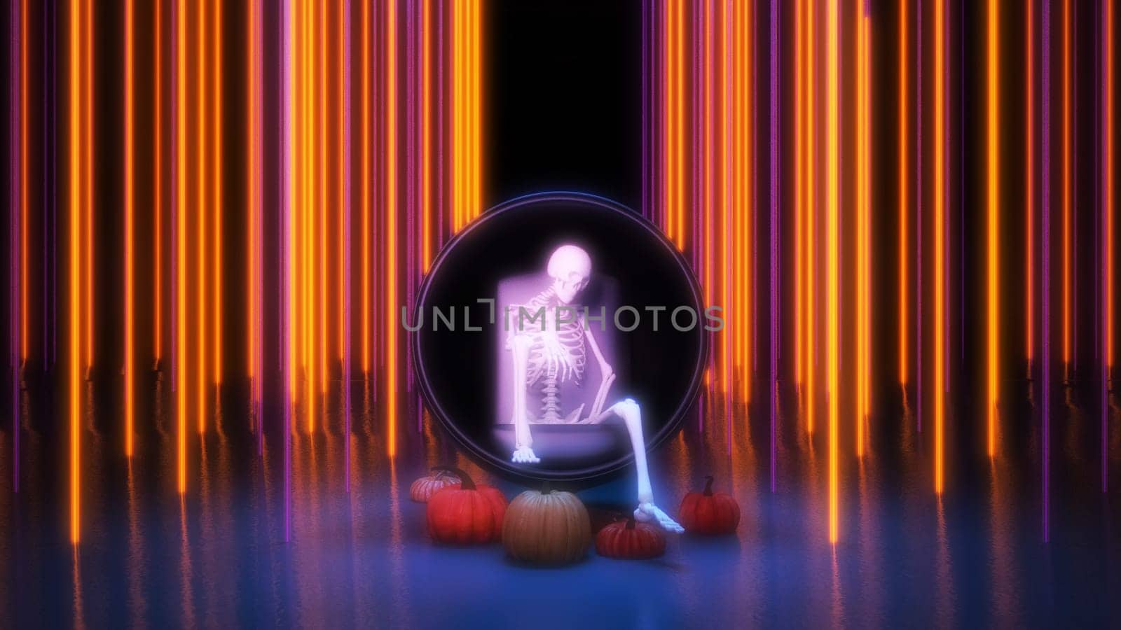 Disco Nightclub Halloween Background Dance Concept