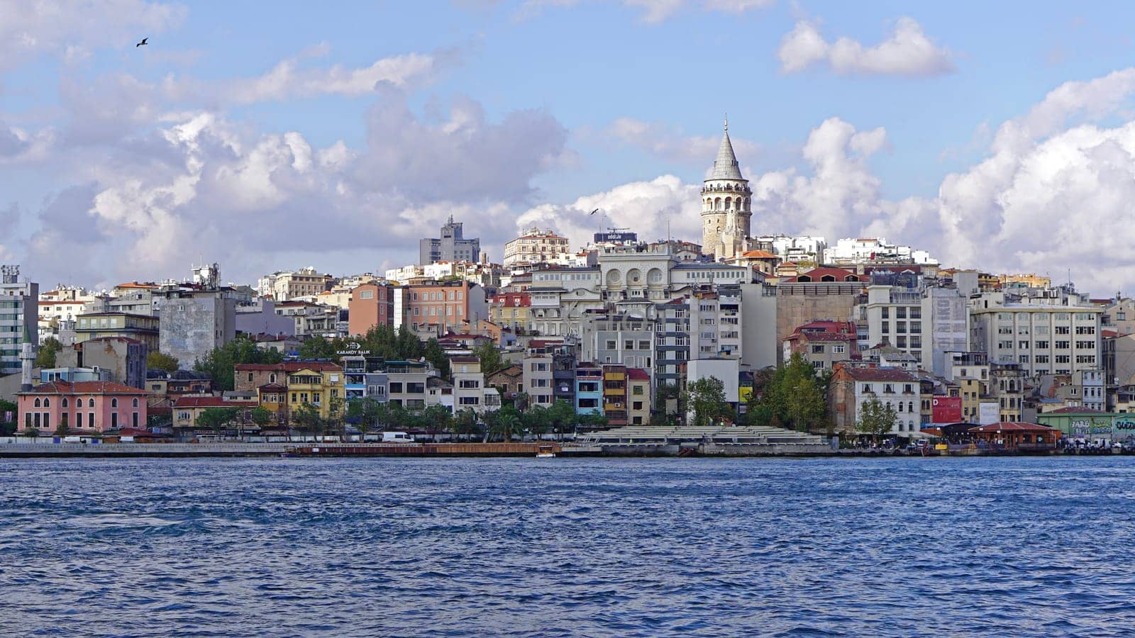 ISTANBUL, TURKEY - OCTOBER 02, 2017: Galata tower and cityscape Istanbul, Turkey.
