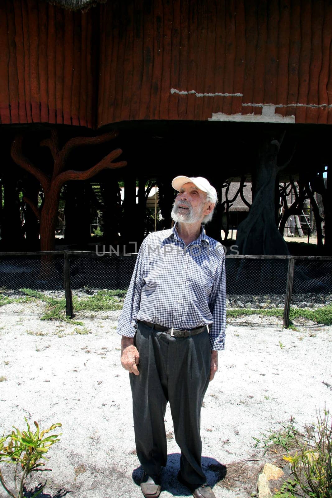 nova vicosa, bahia / brazil - october 27, 2008: Frans Krajcberg, artist and environmentalist, is seen at Sitio Natura in the city of Nova Vicosa, in southern Bahia.