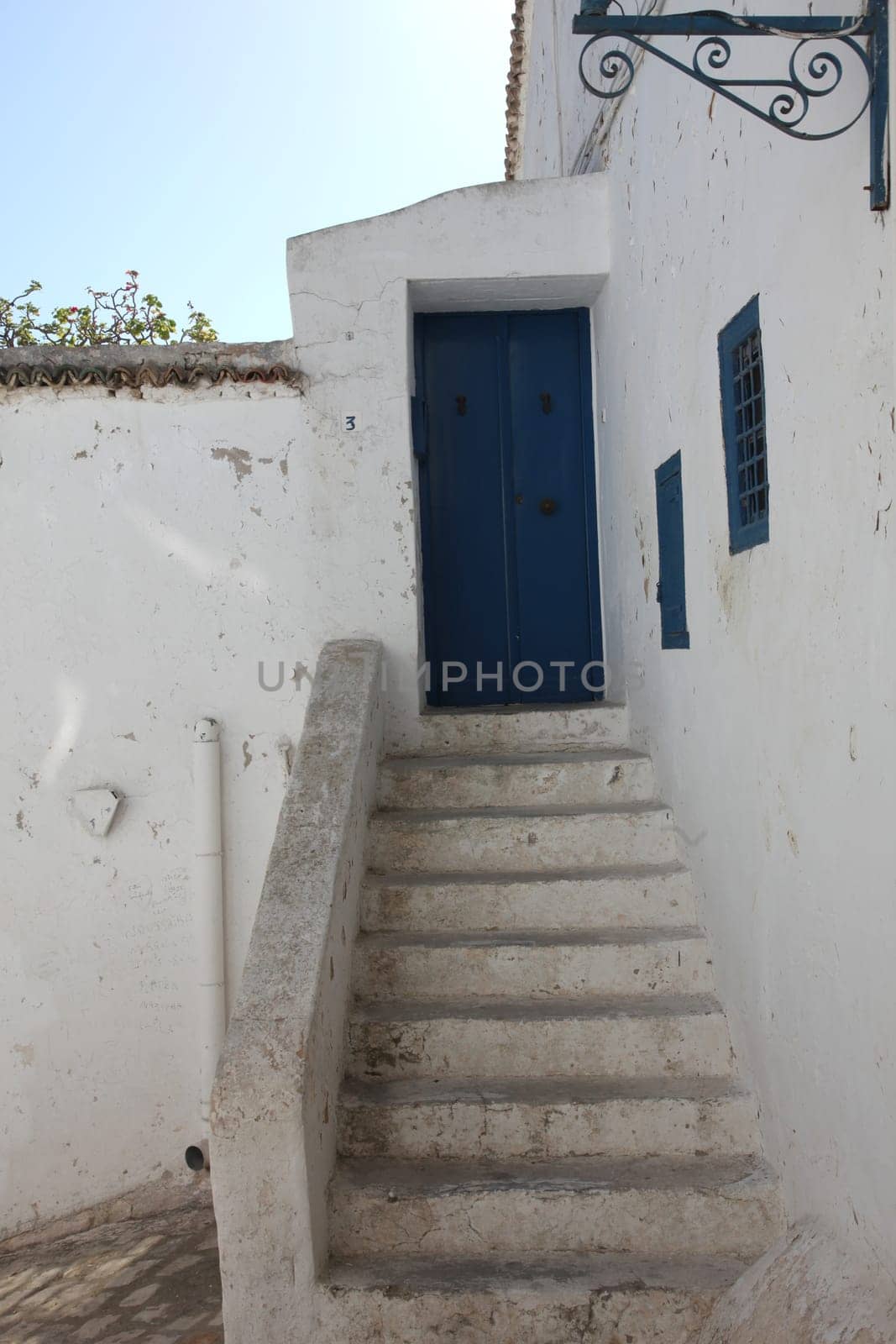 Stairway in Sidi Bou Said, Tunisia