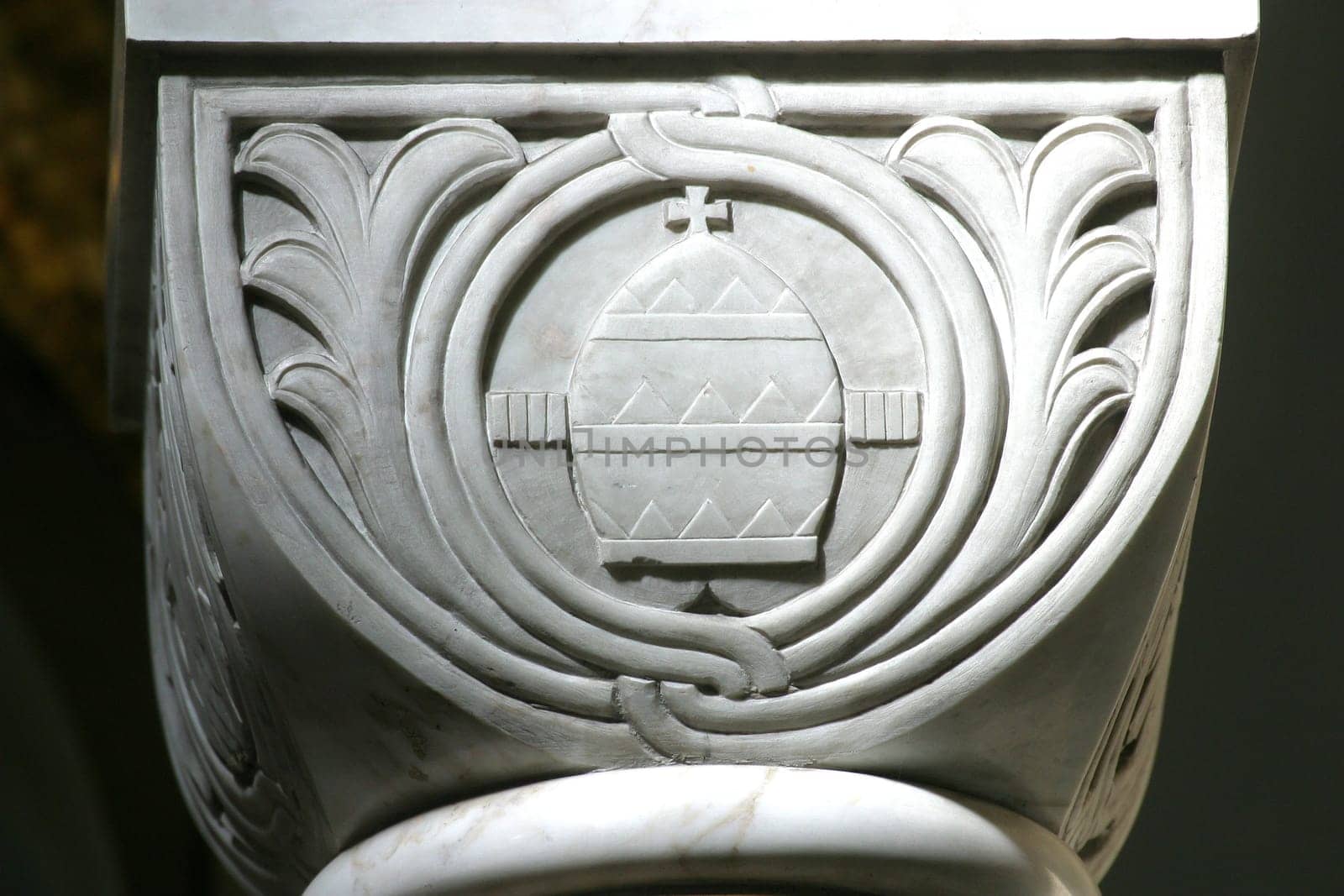 Historic Church Column Ornate Detail close up