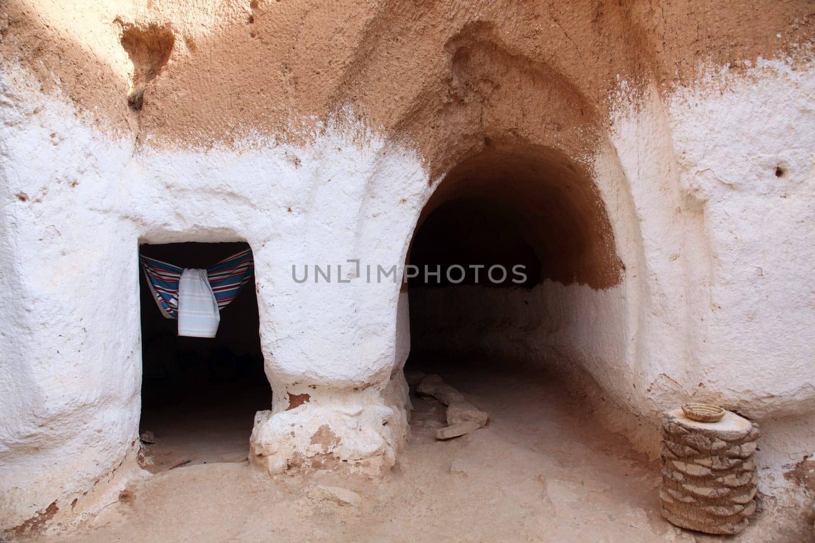 Residential caves of troglodyte in Matmata, Tunisia, Africa