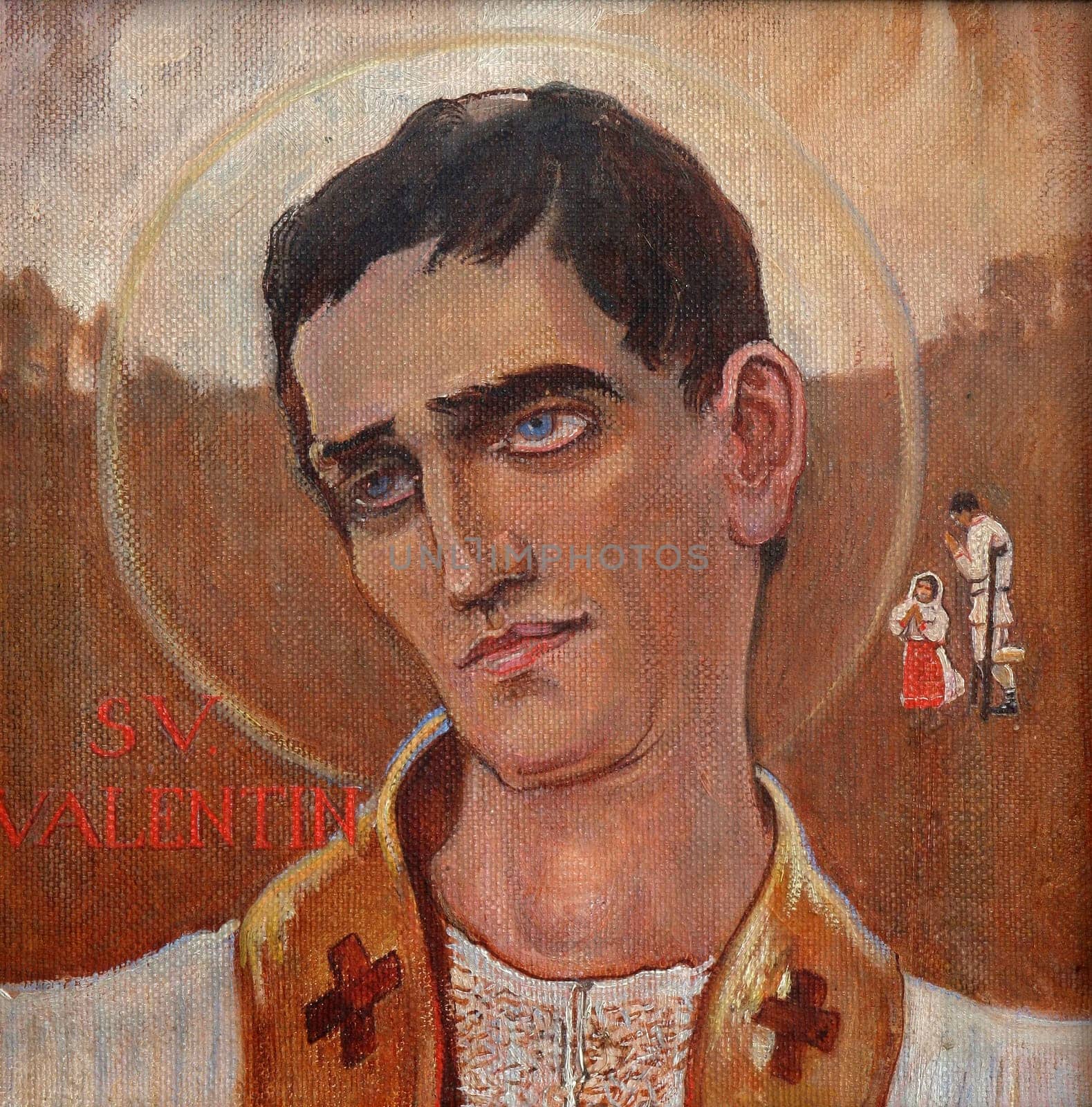 Saint Valentine, Parish church of the Holy Trinity in Krasic, Croatia