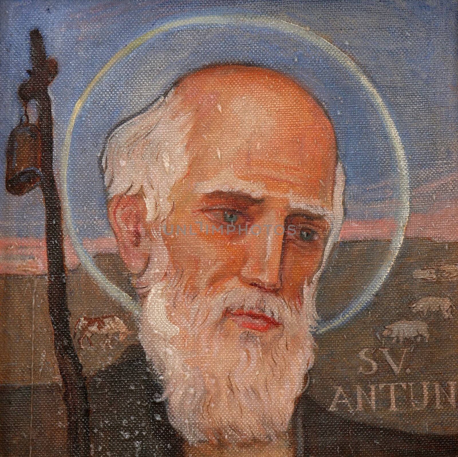 Saint Anthony the Great, Parish church of the Holy Trinity in Krasic, Croatia