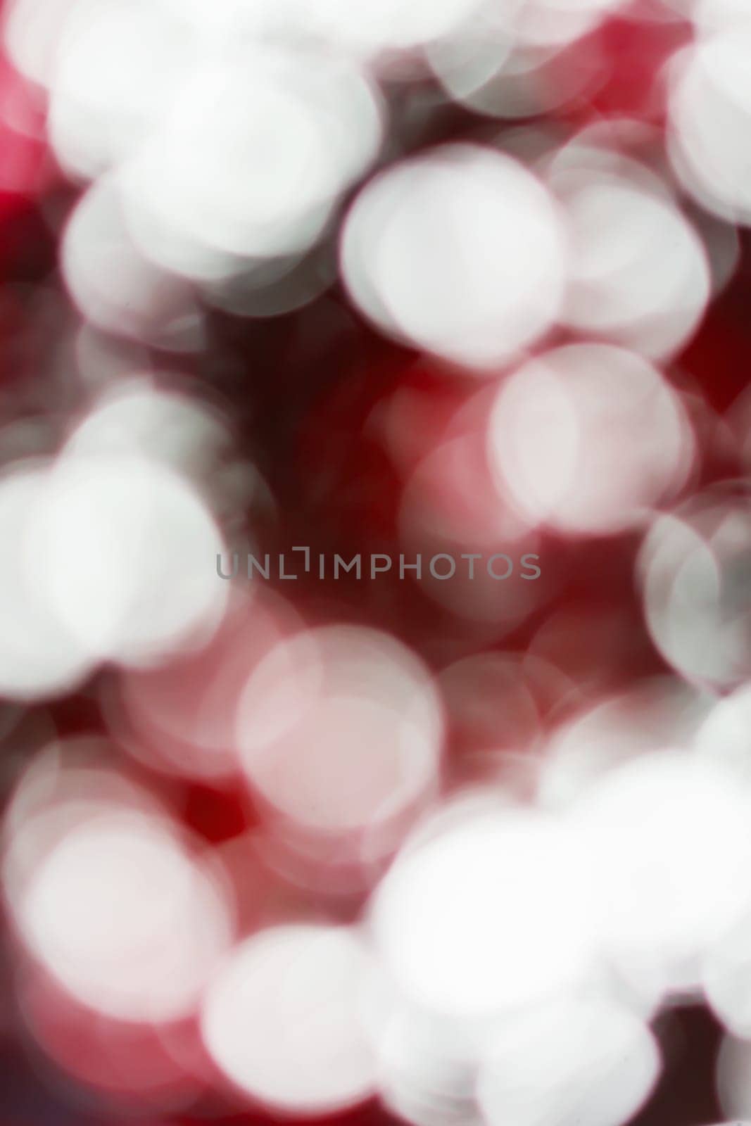 Blurred lights red bokeh abstract light background
