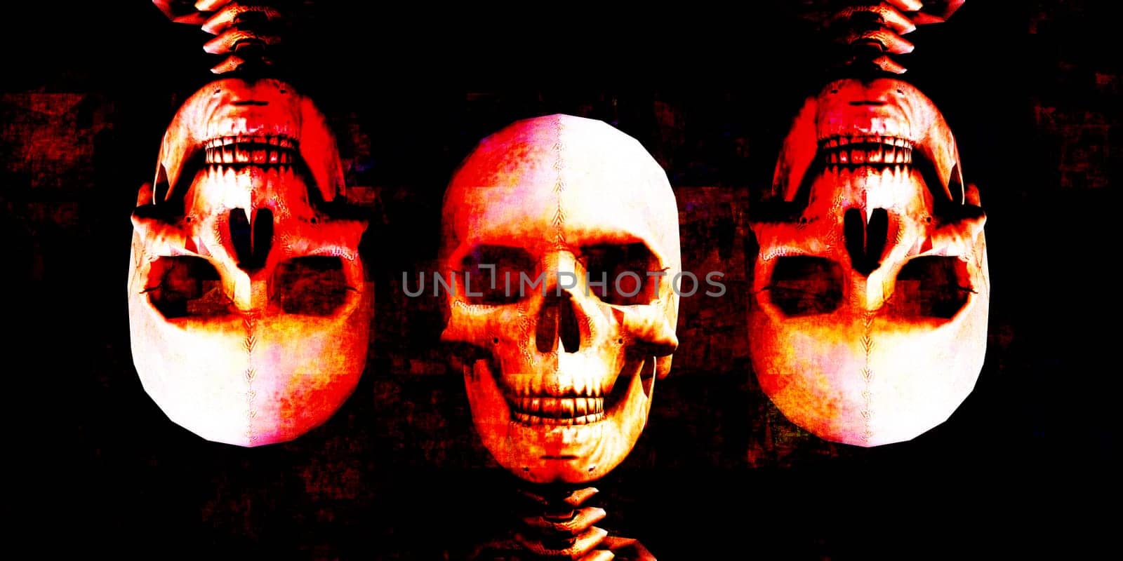 Horror Movie Concept Background with Budget Halloween Poster