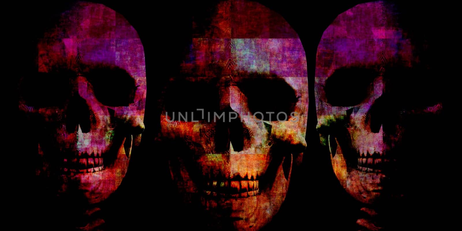 Horror Movie Concept Background with Budget Halloween Poster