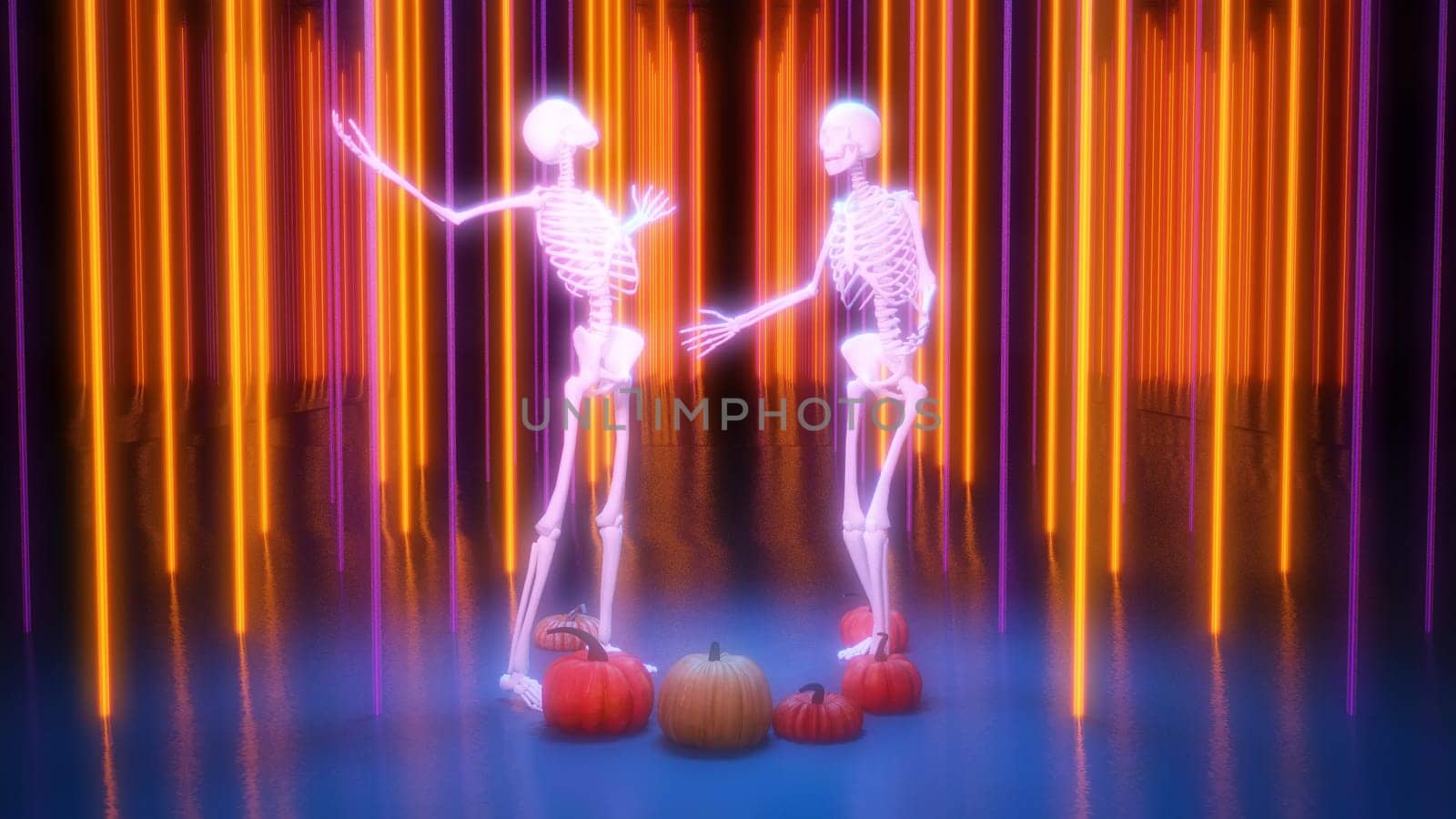 Disco Nightclub Halloween Background Dance Concept