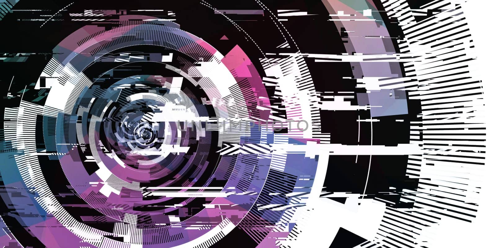Virtual Technology Background on a Computer Network Tech Art