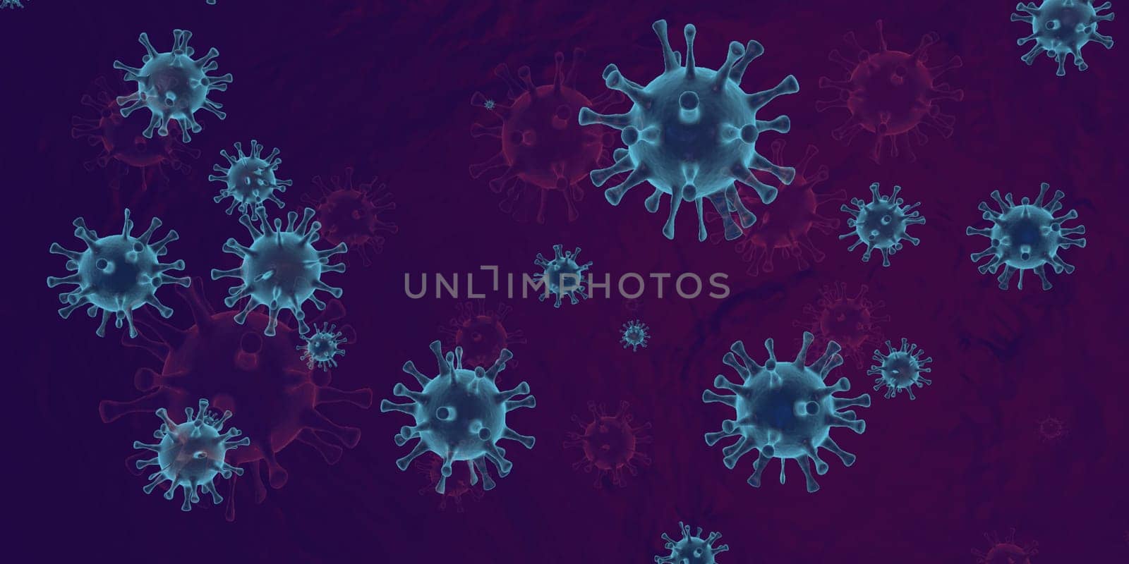 Bacteria Background as a Science Creative Concept Art