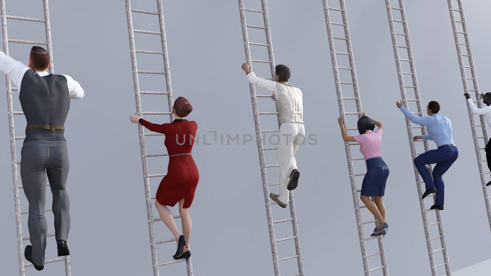 The Corporate Career Ladder with Job Competition Concept