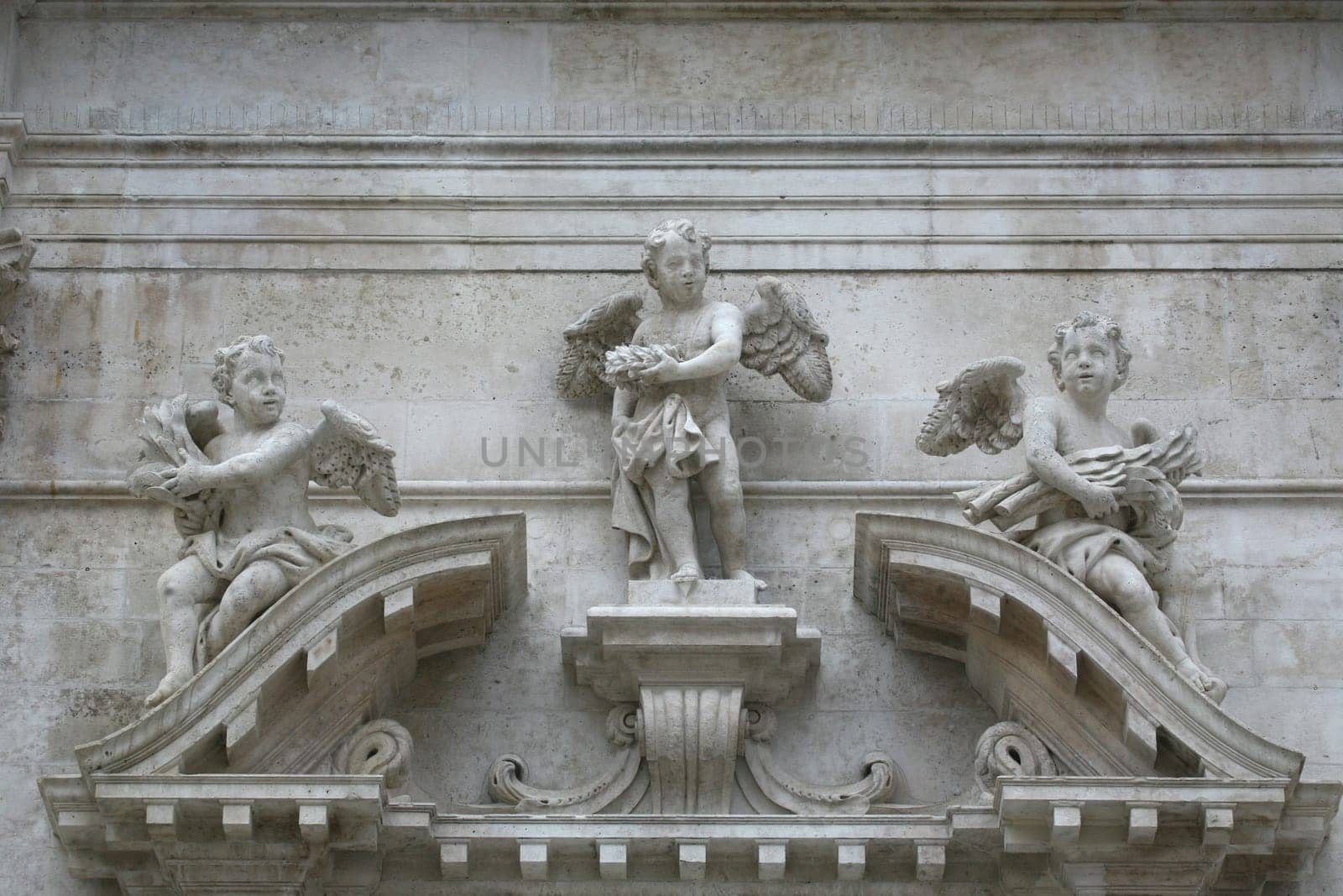 Statue of the angel, church of St Blaise in Dubrovnik