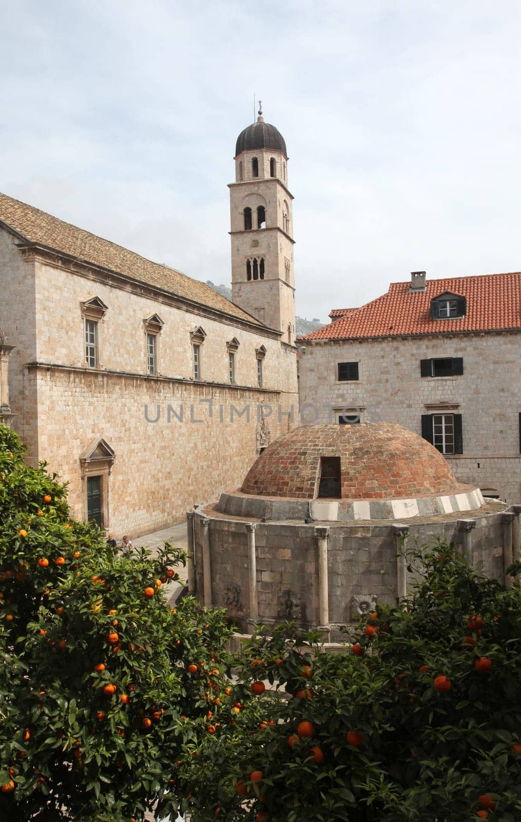 Dubrovnik, Franciscan Monastery and Big Onofrio fountain