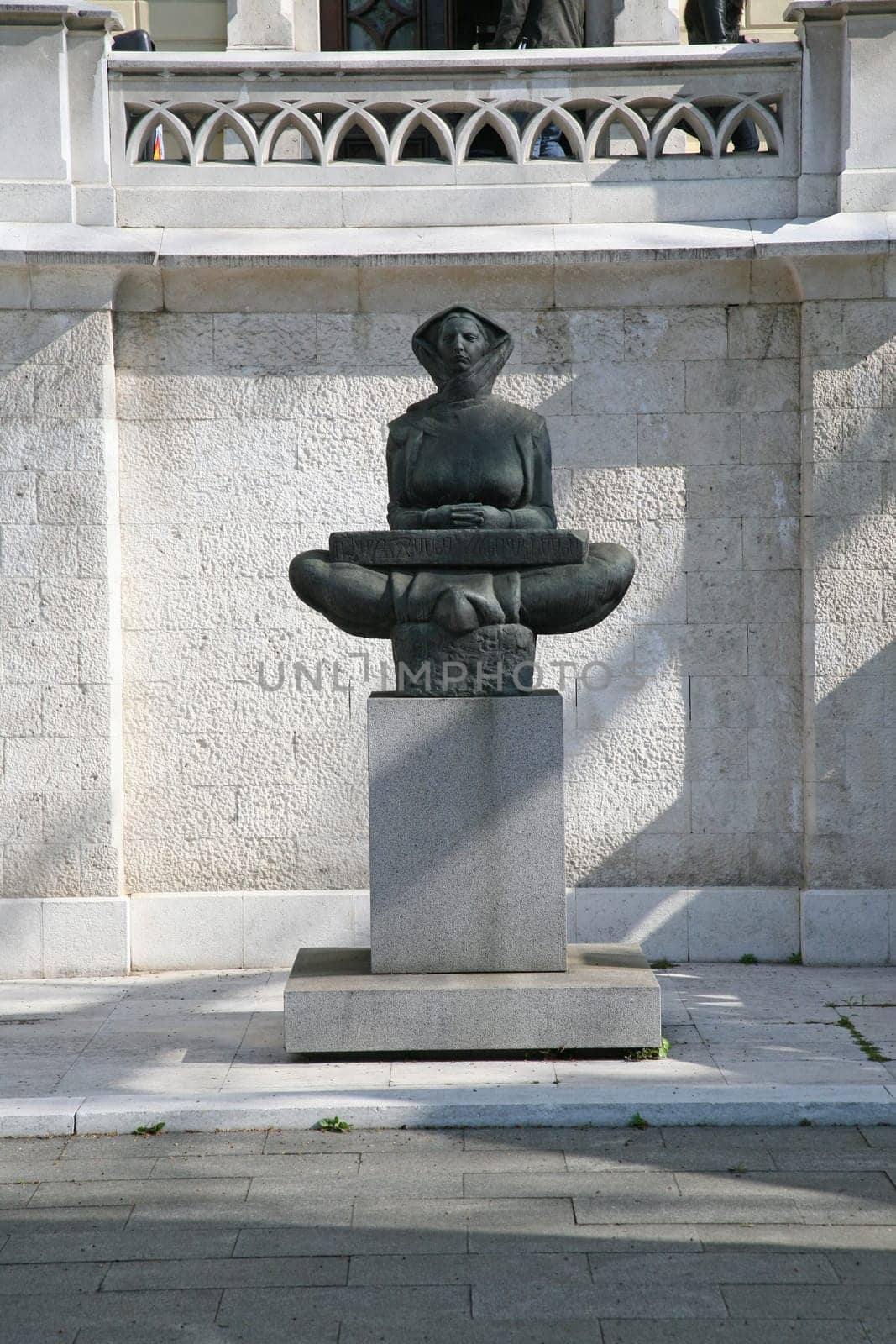 History of the Croats sculpture of a woman, Zagreb