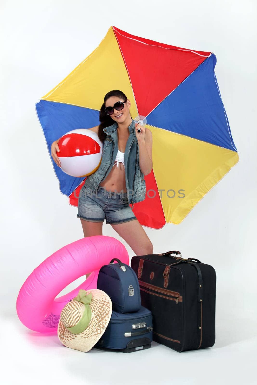 Woman ready for summer holiday