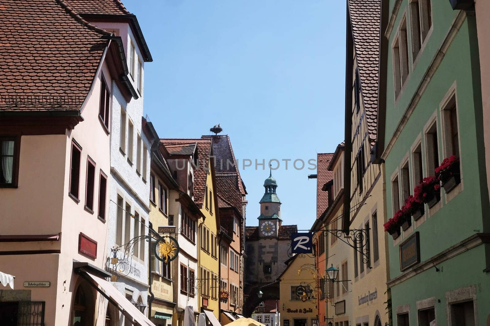 Rothenburg ob der Tauber medieval town in Bavaria, Germany
