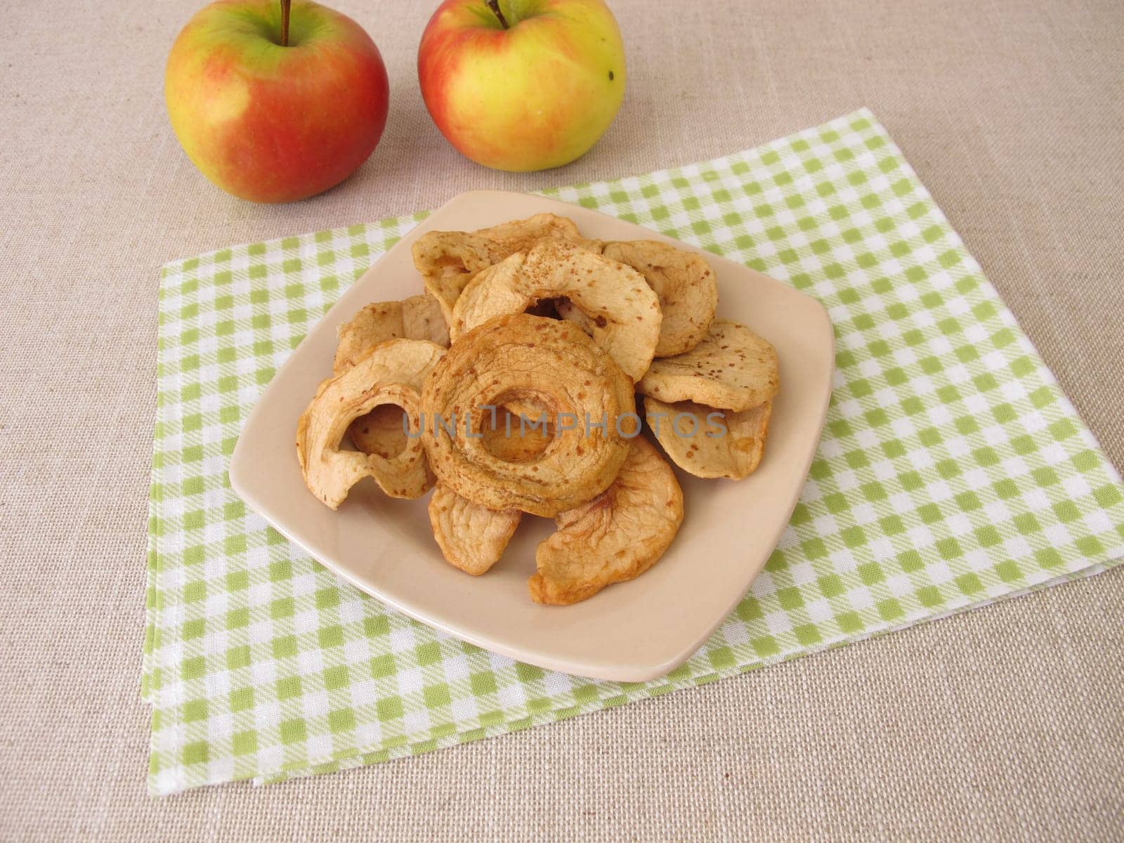 Dried fruits from homemade dried apple rings