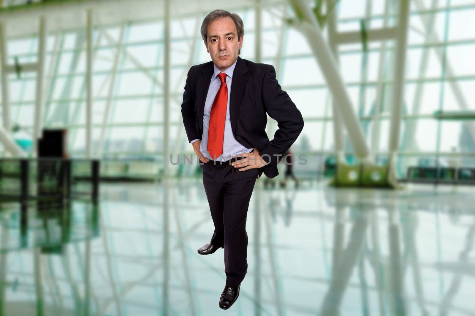 mature business men at the office
