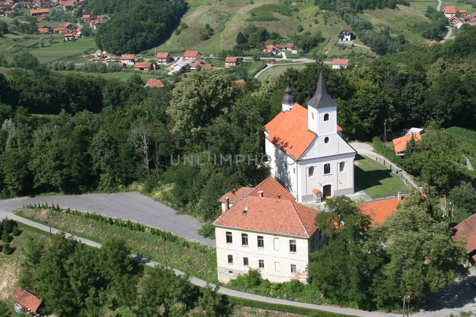 Parish church of Saint Barbara in the Bedekovcina, Croatia