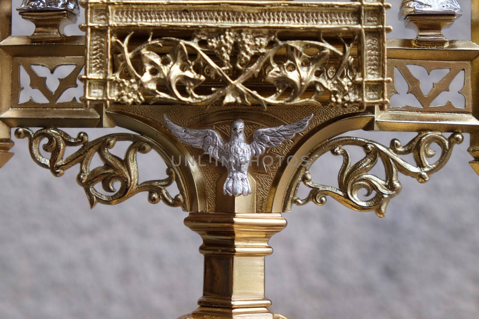 Holy Spirit Bird, detail of monstrance, Church of Saint Matthew in Stitar, Croatia