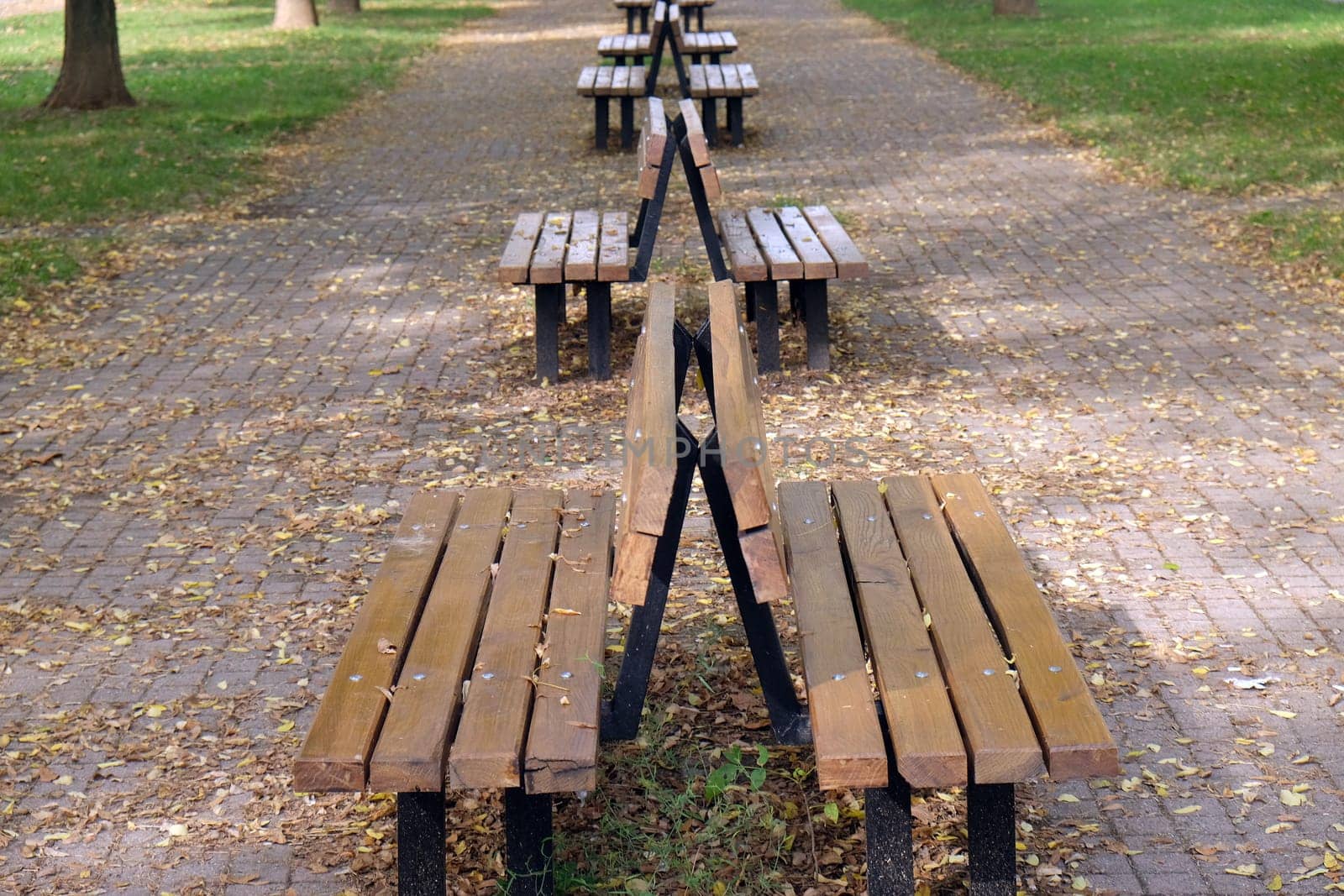 Park in Malesnica residential area, Zagreb, Croatia