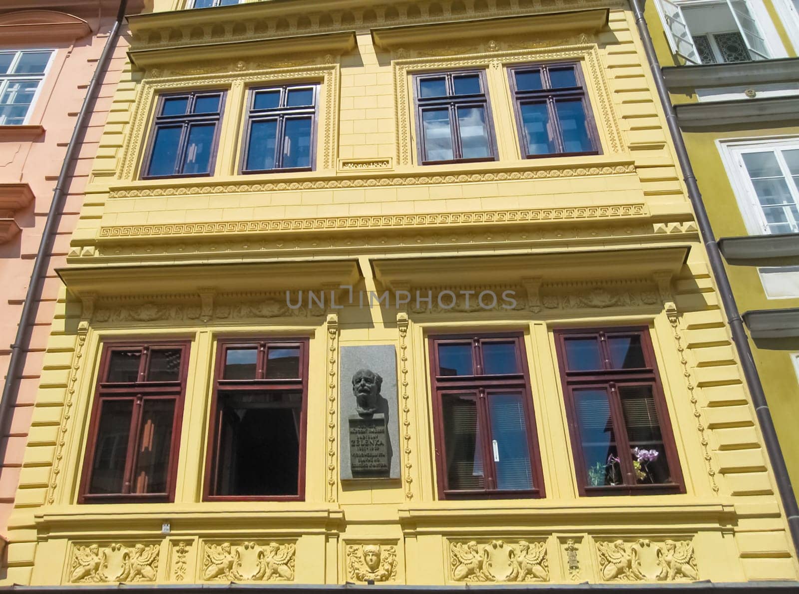 Prague, Czech Republic - 27 June, 2010: Prague house in old town, Czech Republic