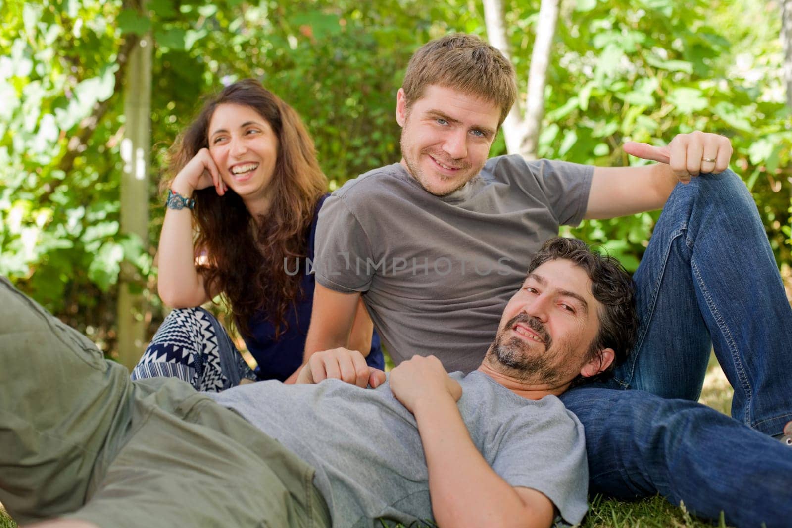 friends spending time together at the park