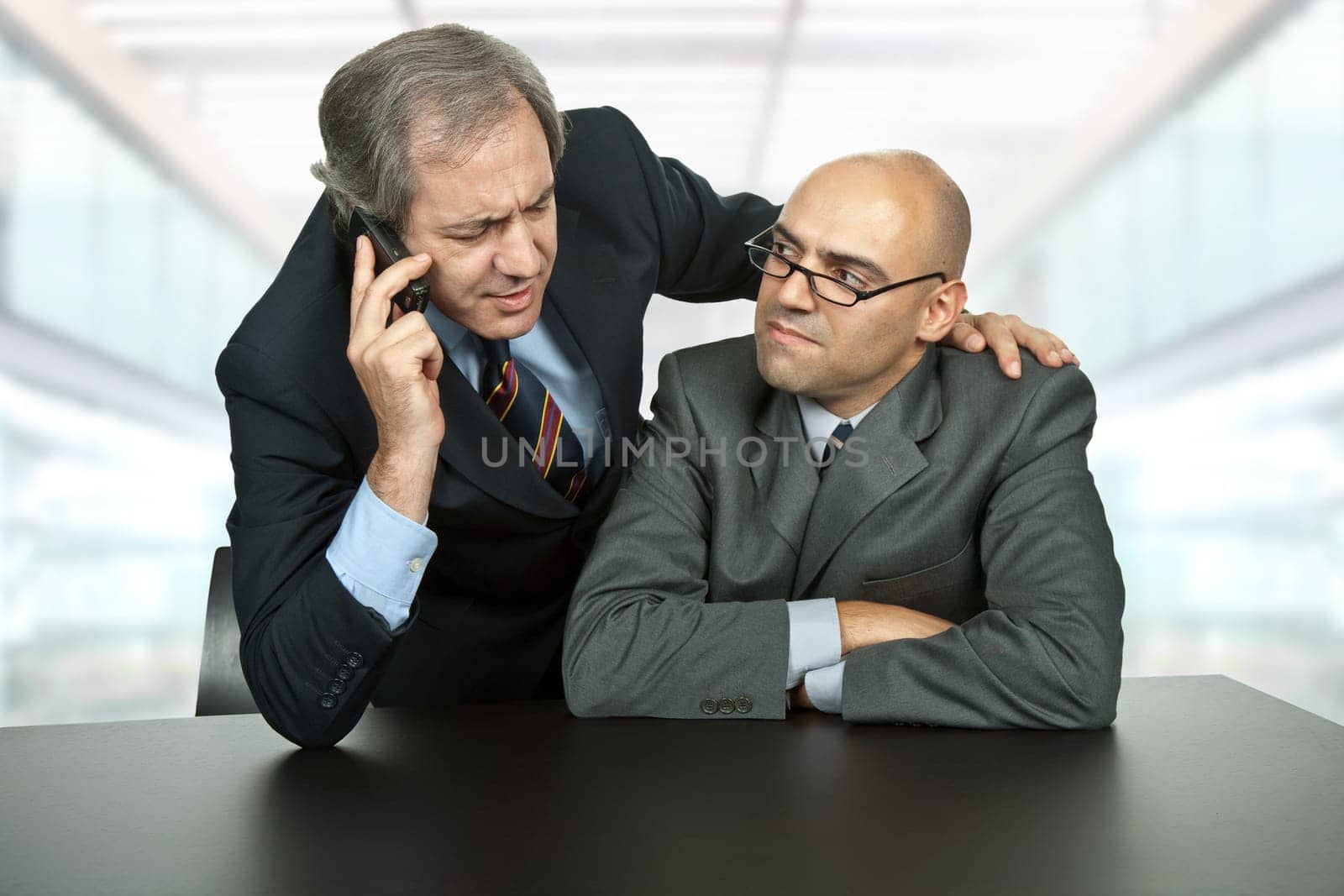 business team working in a desk at the office