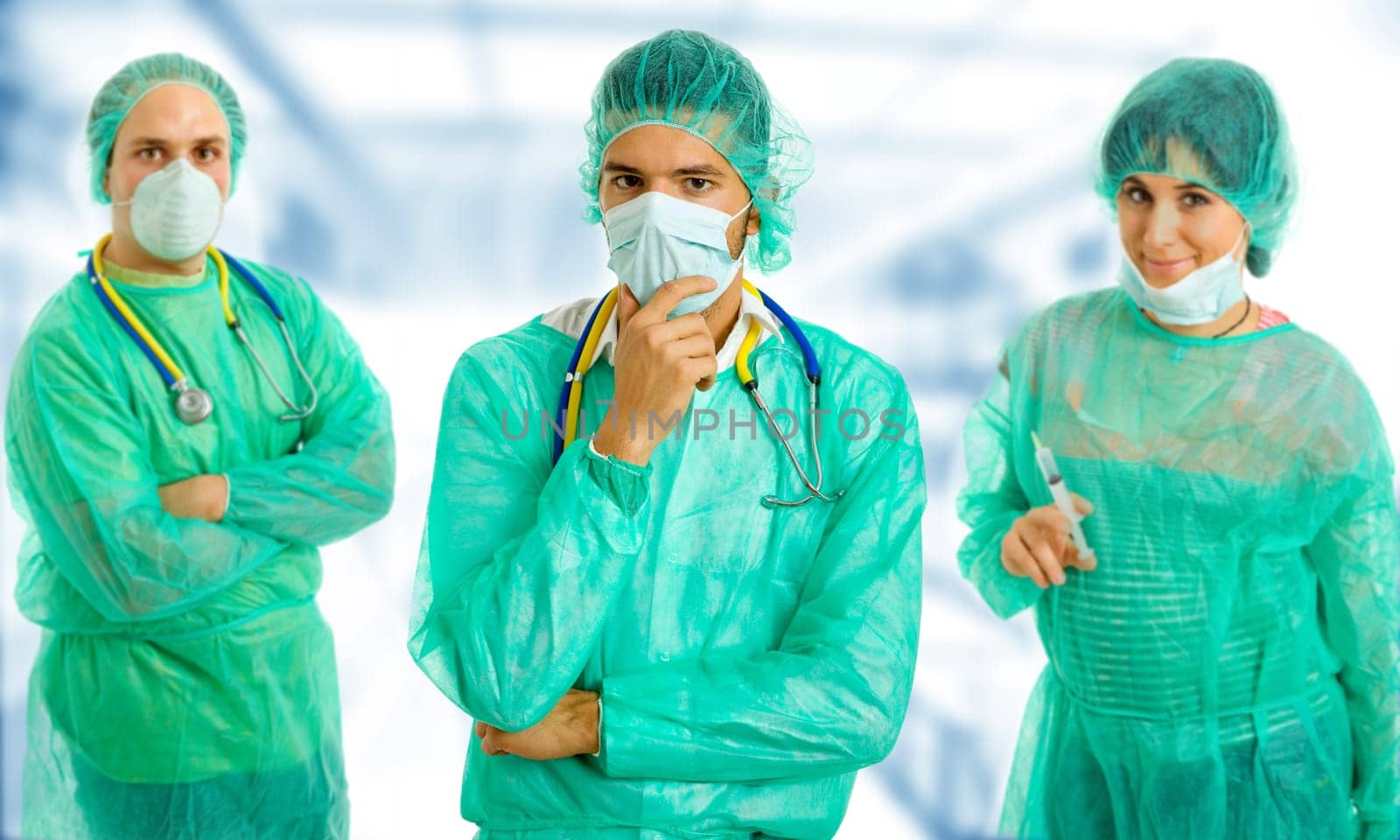 three young doctors