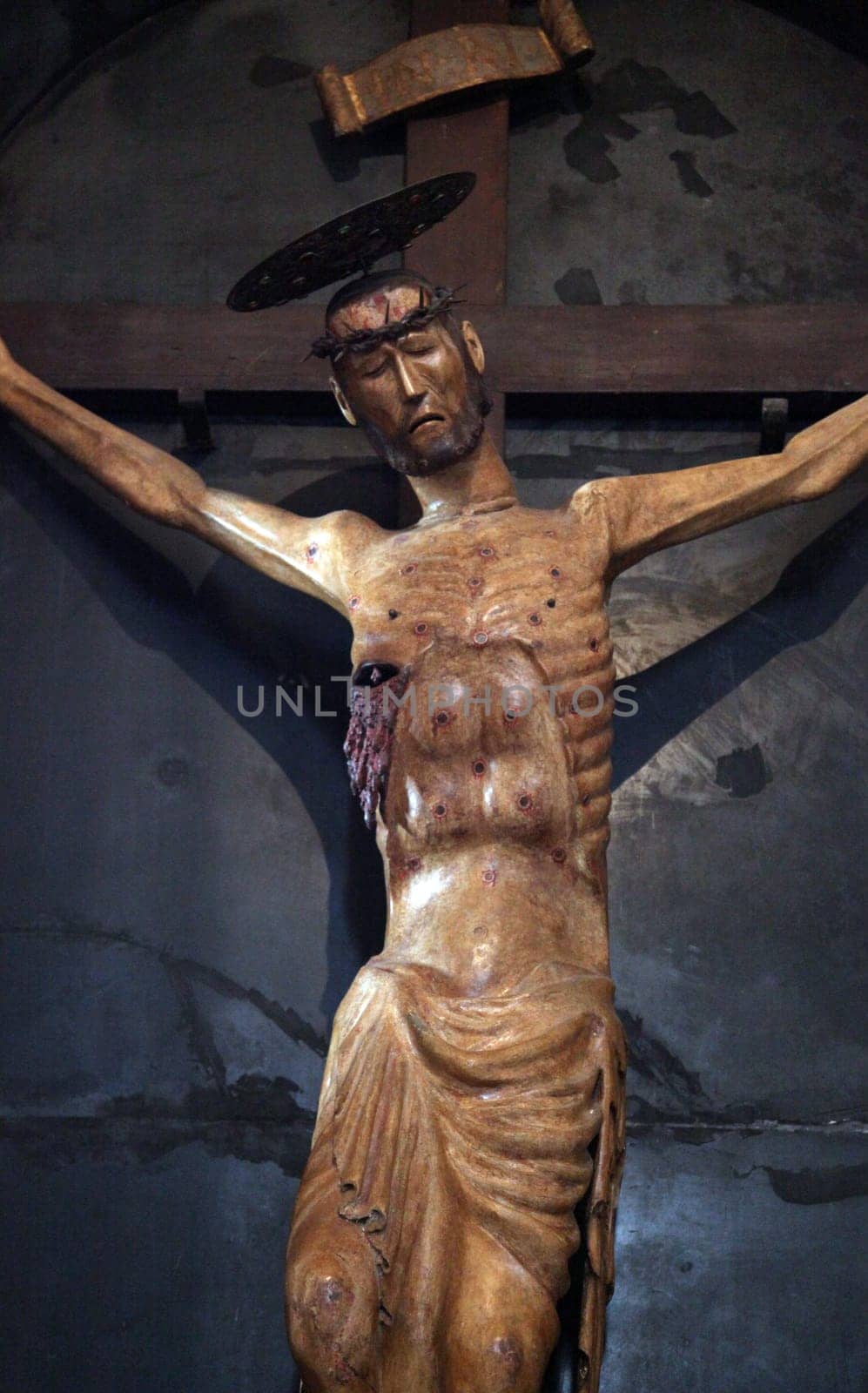 Crucifixion, Jesus on the cross, Church of St Mary in Kotor, Montenegro