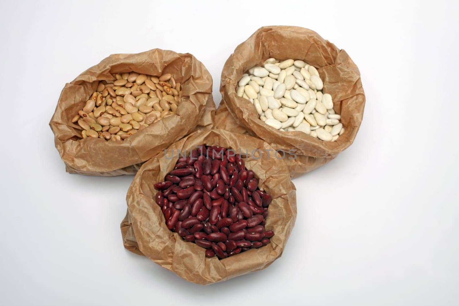 Sacks with beans