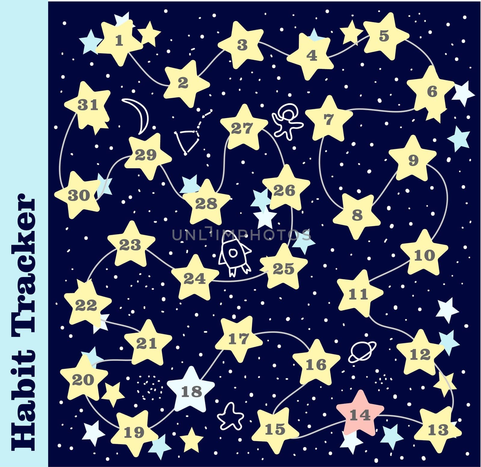 Children's habits tracker. Achievements and successes. Tracker