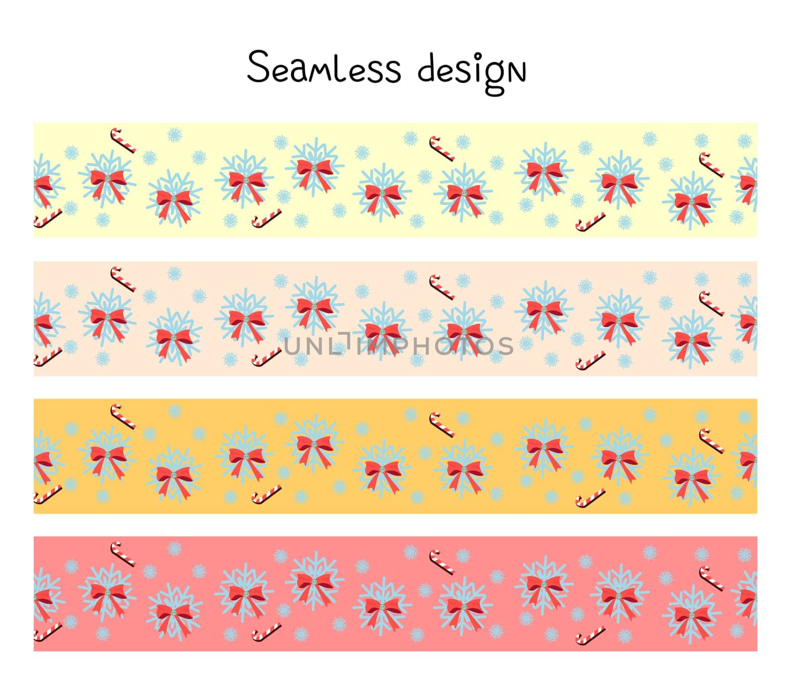 Trending colors New Year and Christmas 2021. Festive ribbon for gift wrapping. Seamless border, tape repeating.