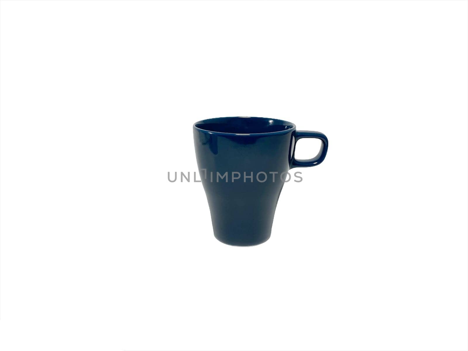 Blue Mug Isolated on White Background