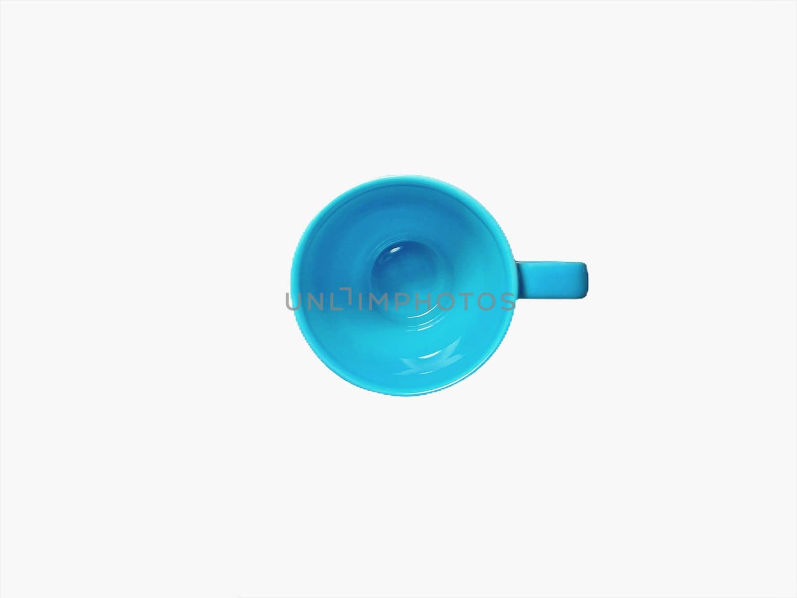 Blue Mug Isolated on White Background